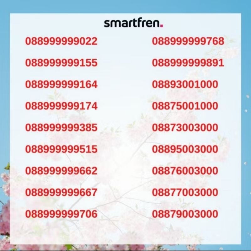 Nomor Cantik Kartu Perdana Smartfren