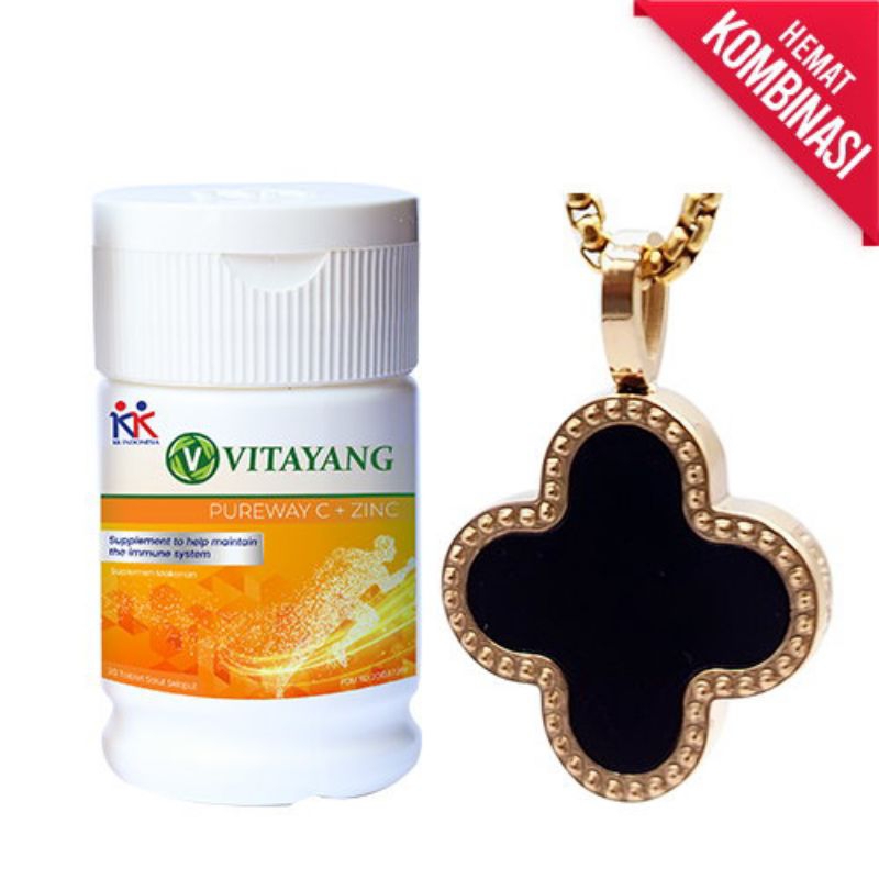 Kalung Kesehatan KK Liforce Rose Gold Clover