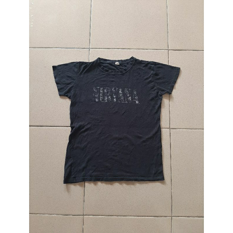 Kaos Tshirt Vintage Nirvana Second Bekas Original