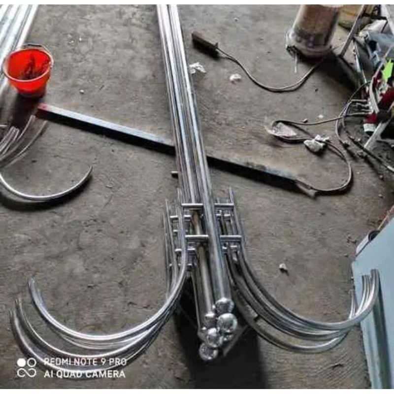 TERMURAH TIANG LAMPU JALAN STAINLESS STEEL / TIANG LAMPU TAMAN PANJANG 1M DAN 1,5M