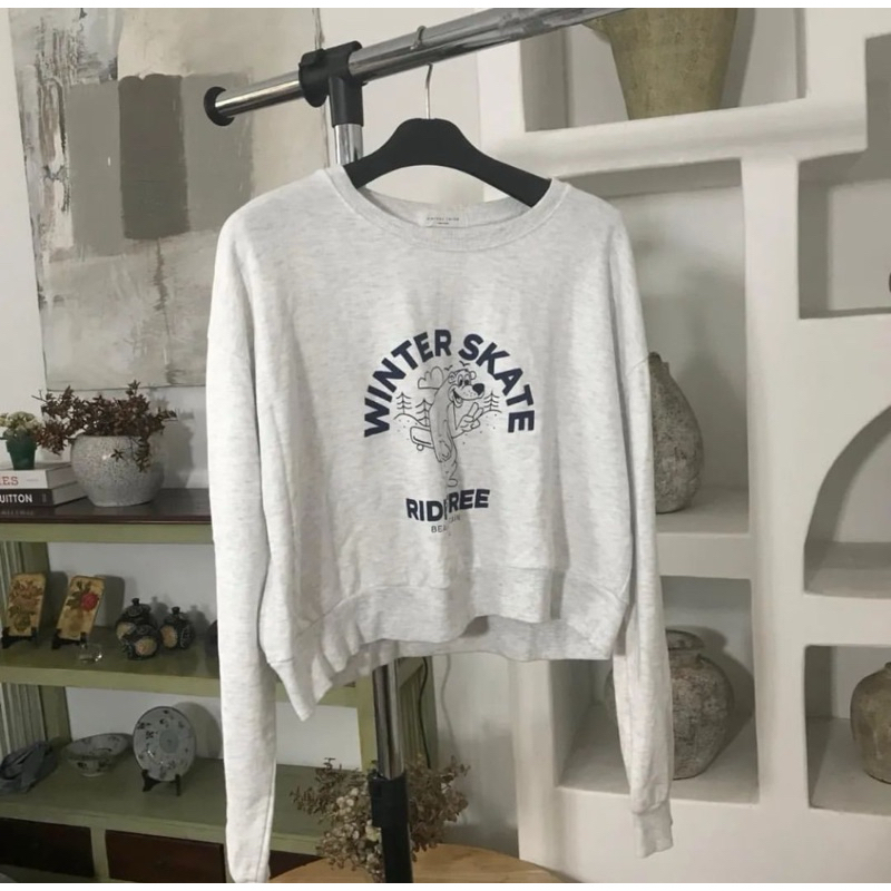 Hoodie crop adem sweater sweathsi rt korea preloved