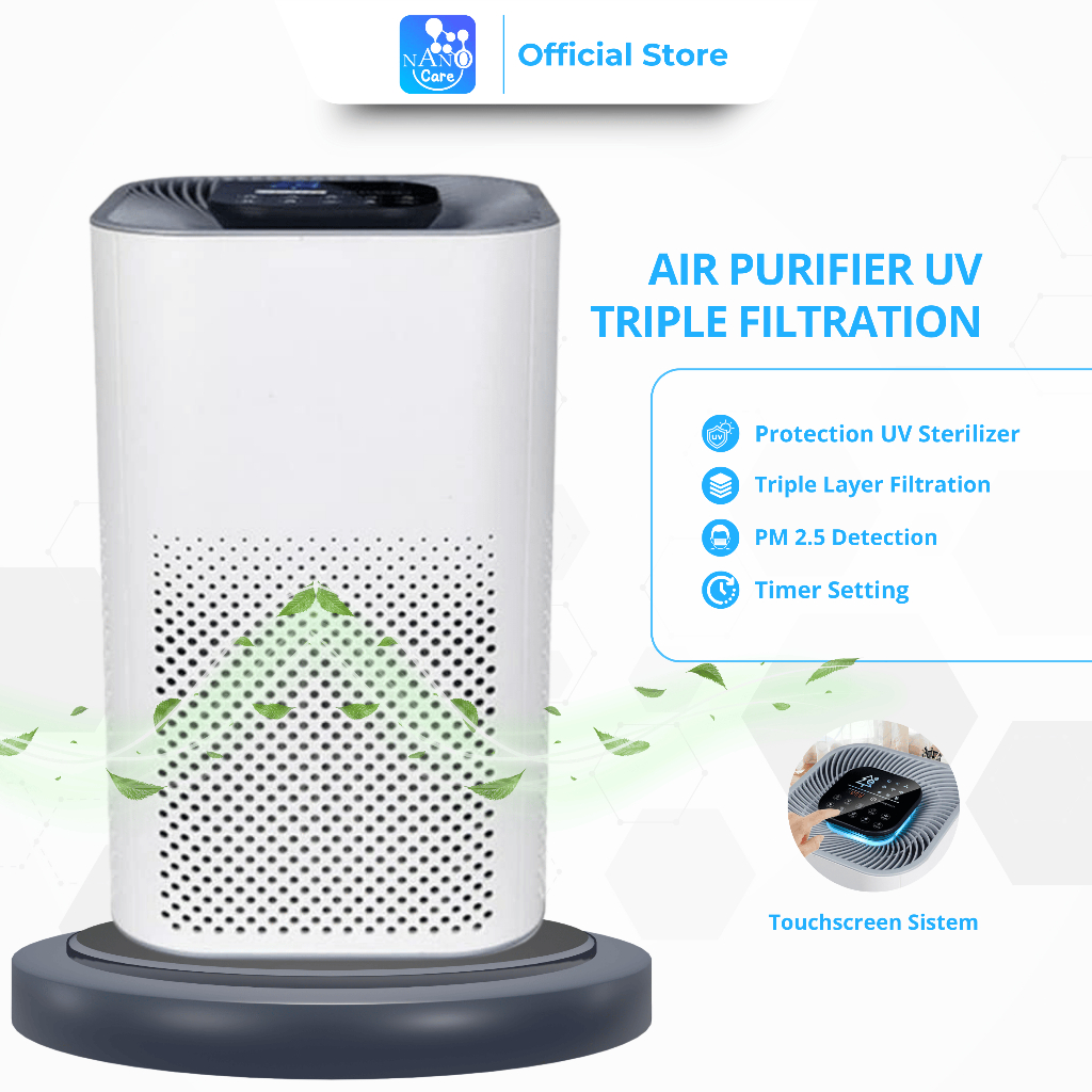 NANO CARE Air purifier Triple Filtration+UV Disinfector
