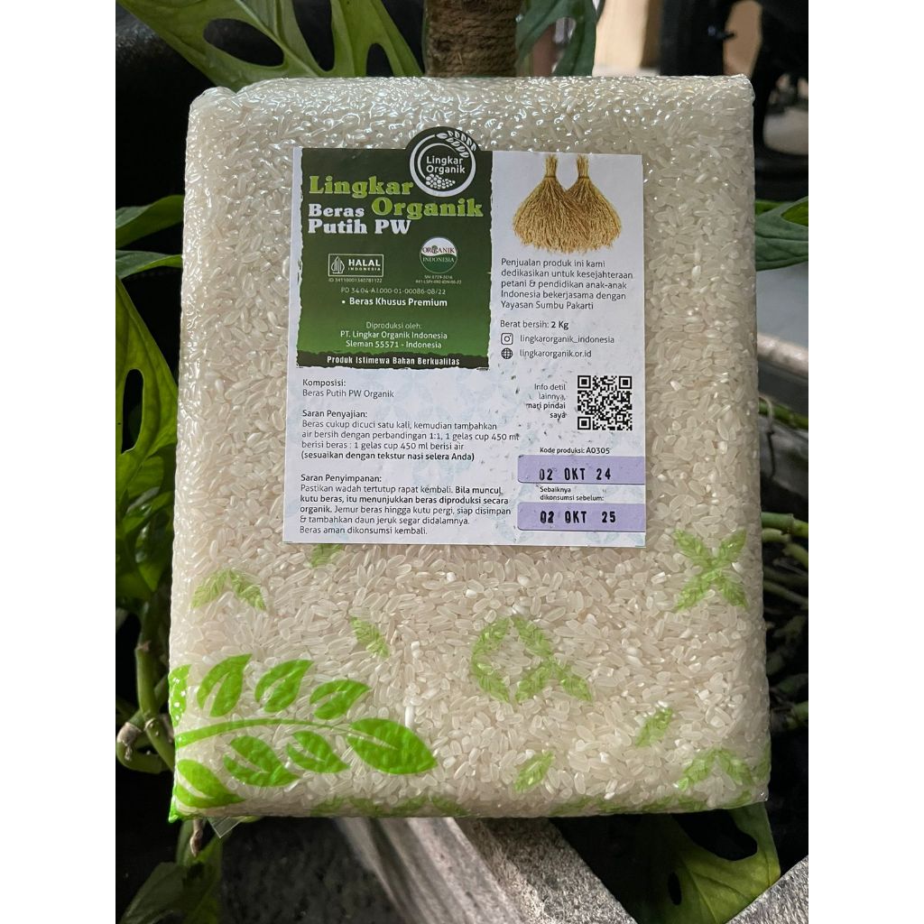 

Beras Organik Pandang Wangi Kemasan 2kg - Lingkar Organik