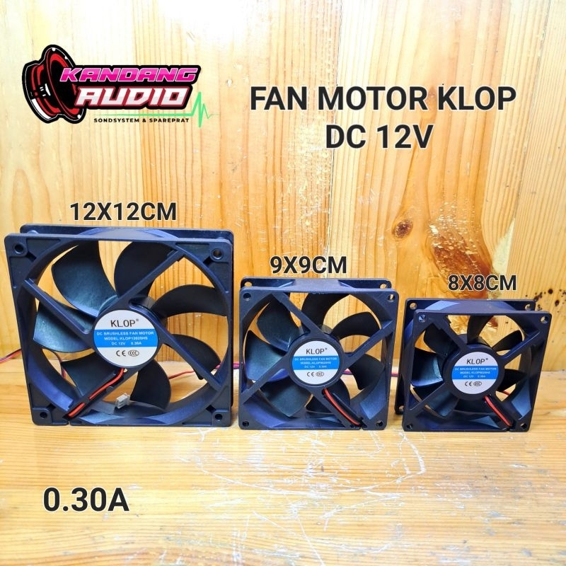 KIPAS DC 4CM-12CM FAN DC KLOP A 0.30   DC 12V