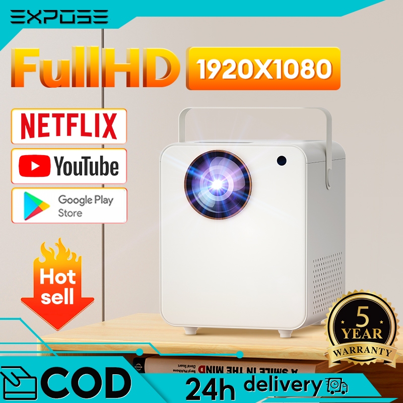 Proyektor Mini T2 Android Projector Home Theater Proyektor WIFI 4K 8000 Lumens LED  Projector