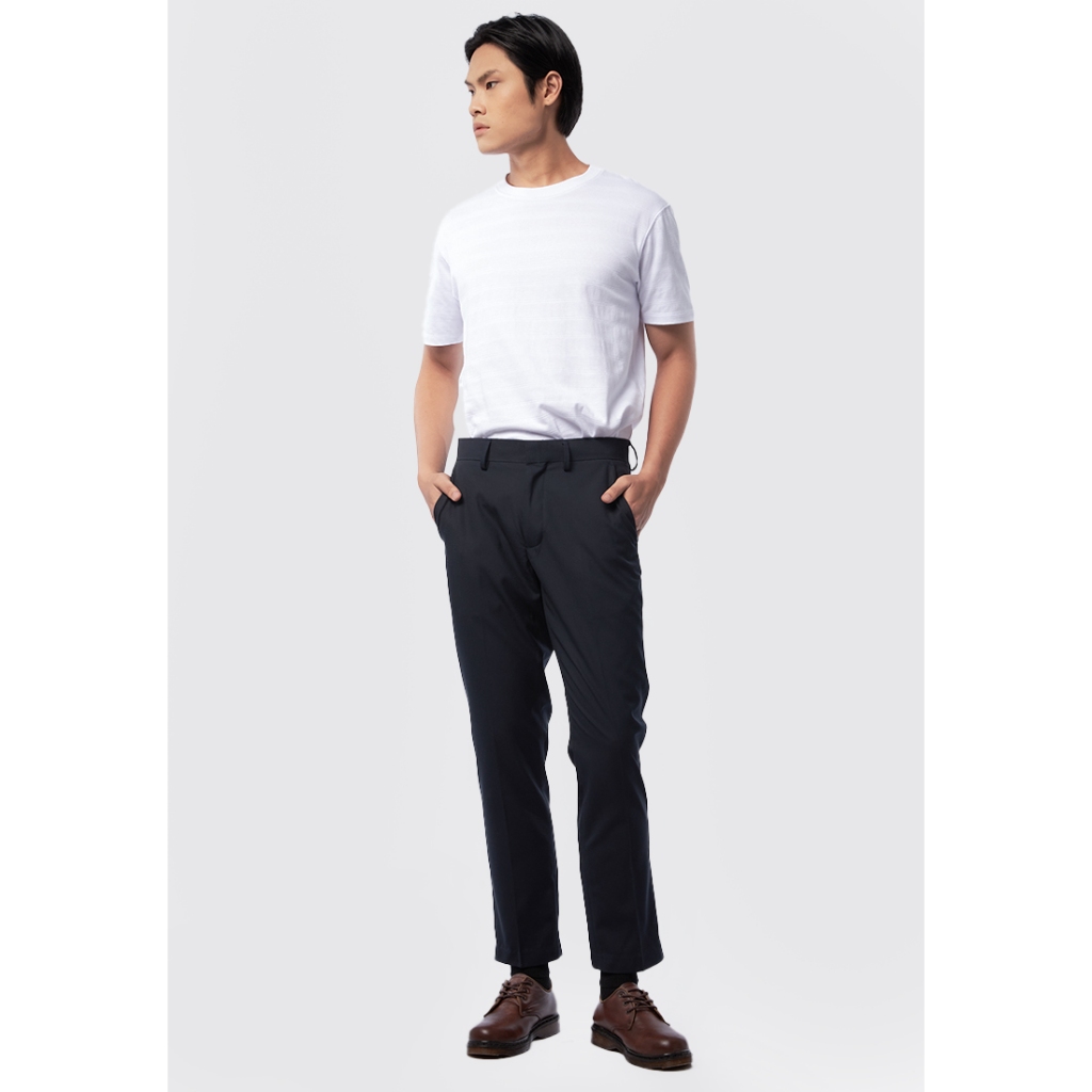 Executive Slim Fit Formal Pants Dark Blue