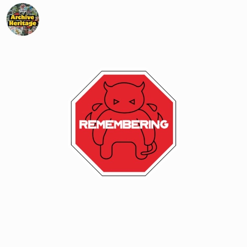 

sticker band Radiohead Remembering rock stiker
