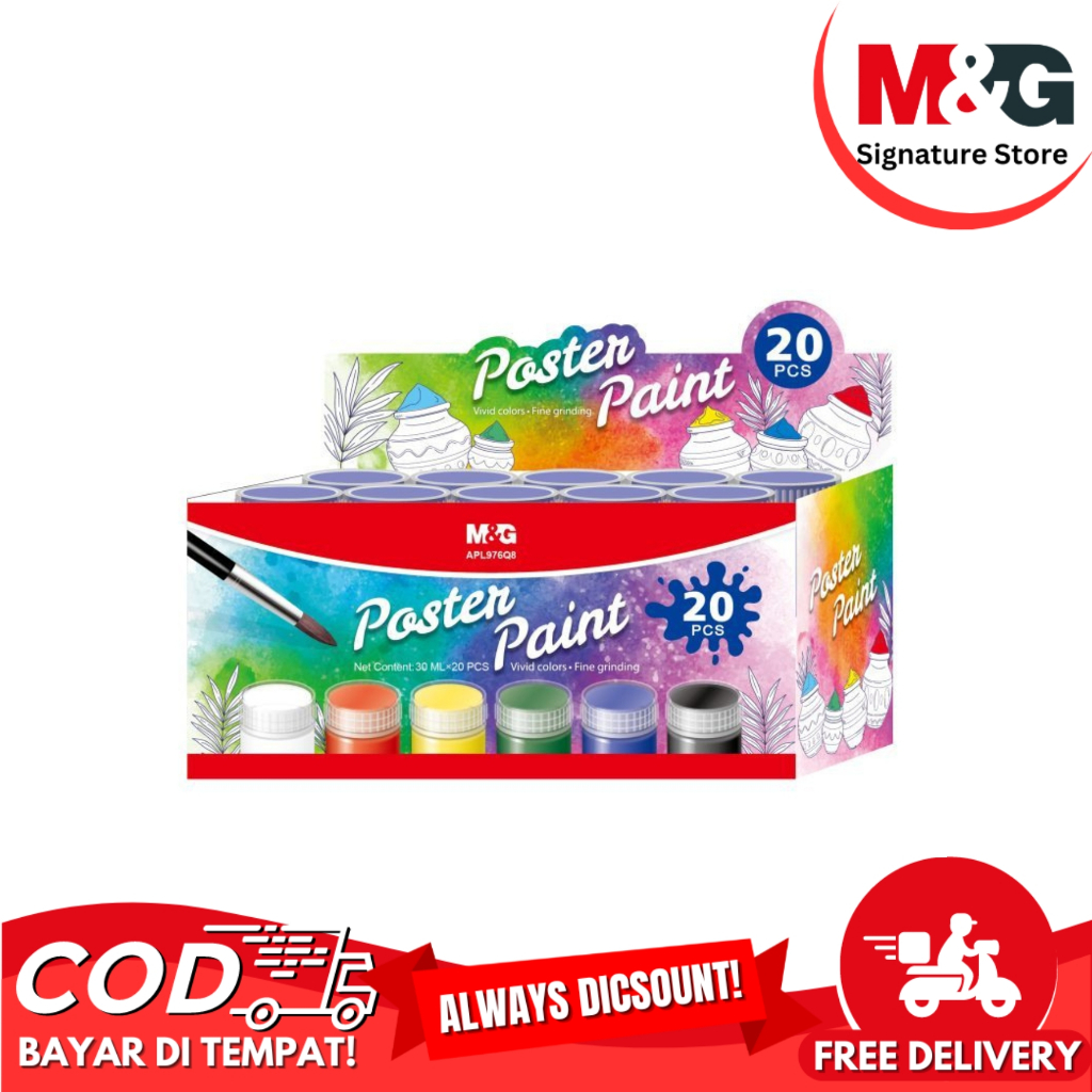 

Cat Poster M&G 6 Warna Poster Paint M&G Netto 30ml #APL976Q811 #APL976Q822 #APL976Q833 #APL976Q844