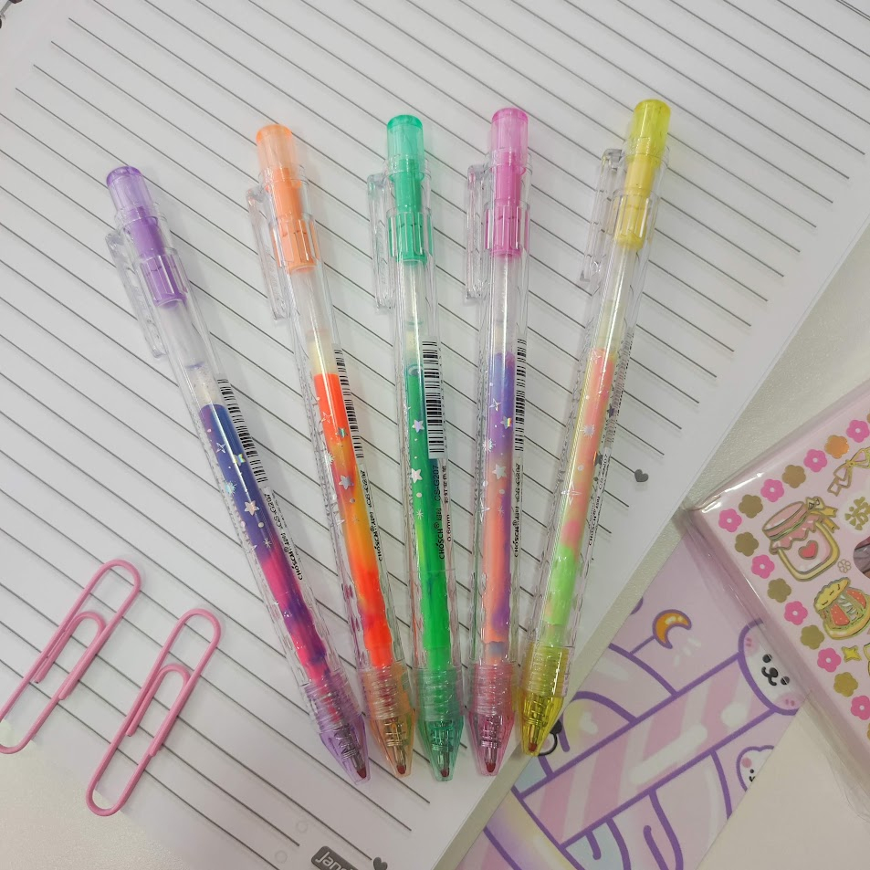 

Kit 5 Canetas Gel Multicolor 0.6mm CS G-207 magical pen chosch isi 5 rainbow kode g 207 ballpoint gel rainbow set mata 06
