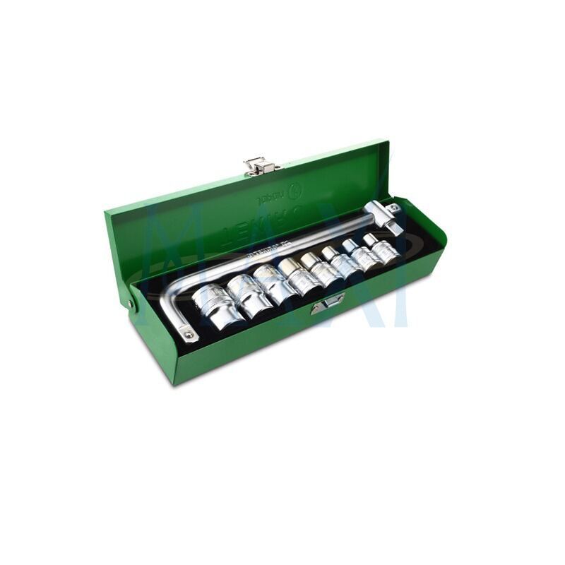 Tekiro socket set 1/2 inch uk. 8 - 24 mm isi 10 pcs (box besi)