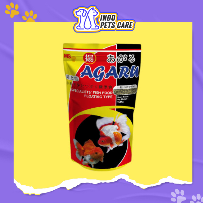 Makanan Ikan - Agaru Floating 100gr - pelet ikan pakan ikan hias berprotein tinggi untuk pertumbuhan