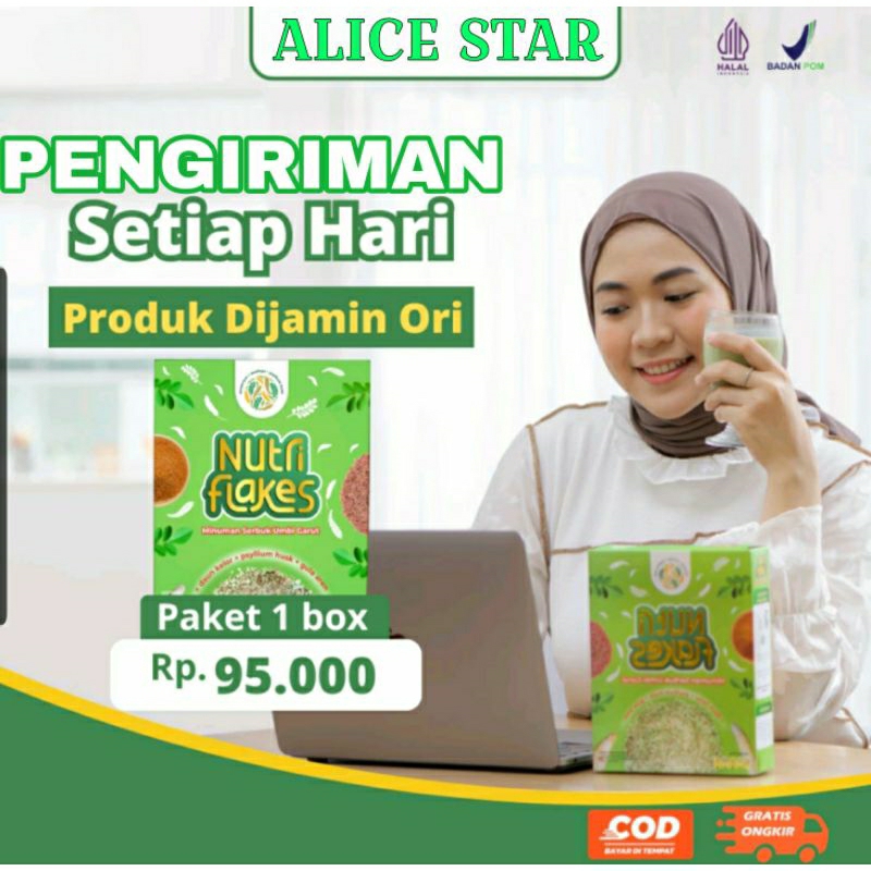 

NUTRIFLAKES SOLUSI MAAG & ASAM LAMBUNG WITH PSYLLIUM HUSK & DAUN KELOR 280gr