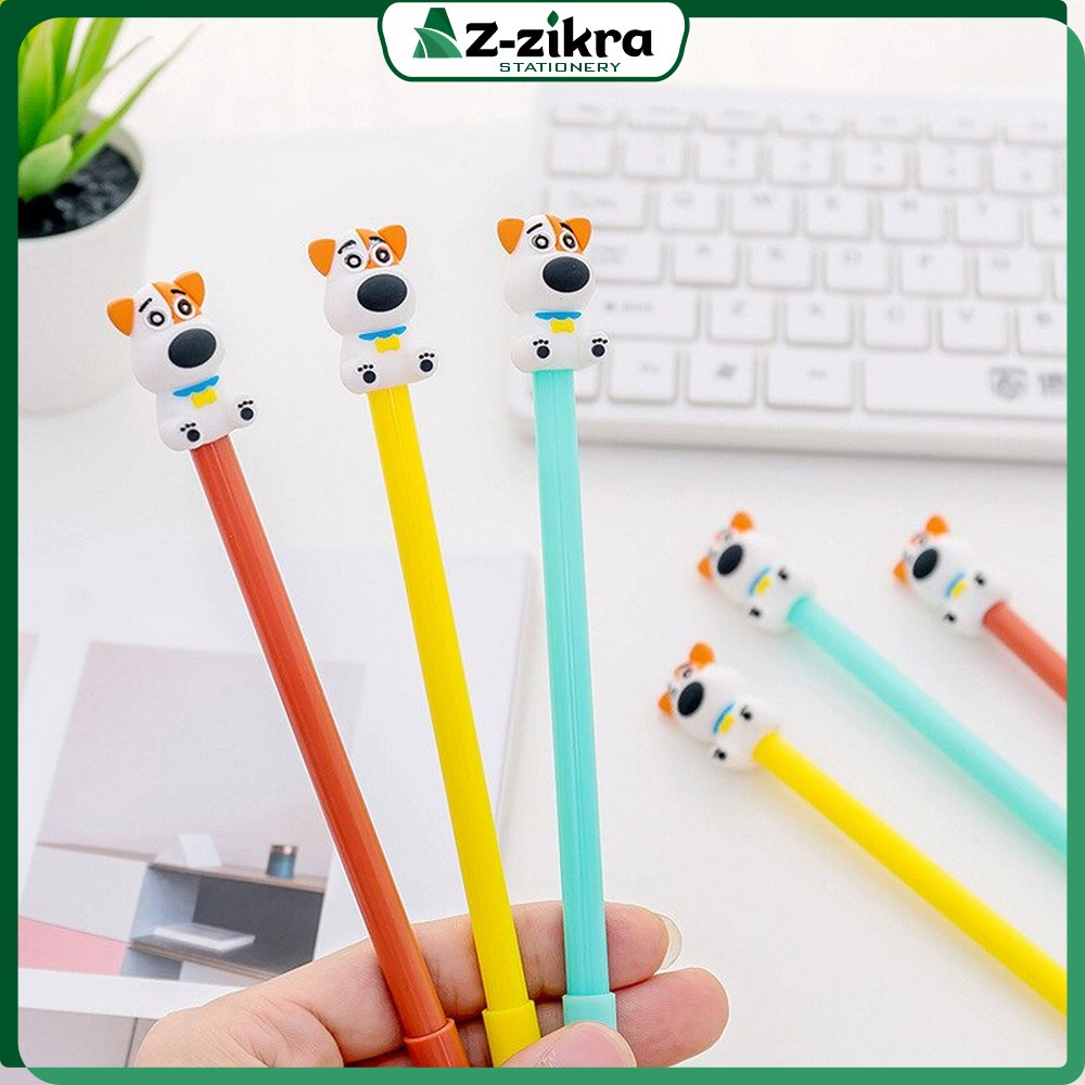

Pena Cair Doggie Perlengkapan Alat Tulis Sekolah Kantor Ballpoint Korean Style / Pulpen Gel Karakter Puppy Lucu 0.5mm Motif Polos Az Zikra Stationery A47