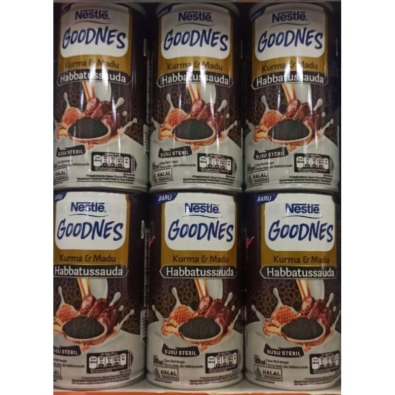 

Nestlé Goodnes Habbatussauda Kaleng Milk 189ML Instant | COD | SameDay Ready Stock Banyak