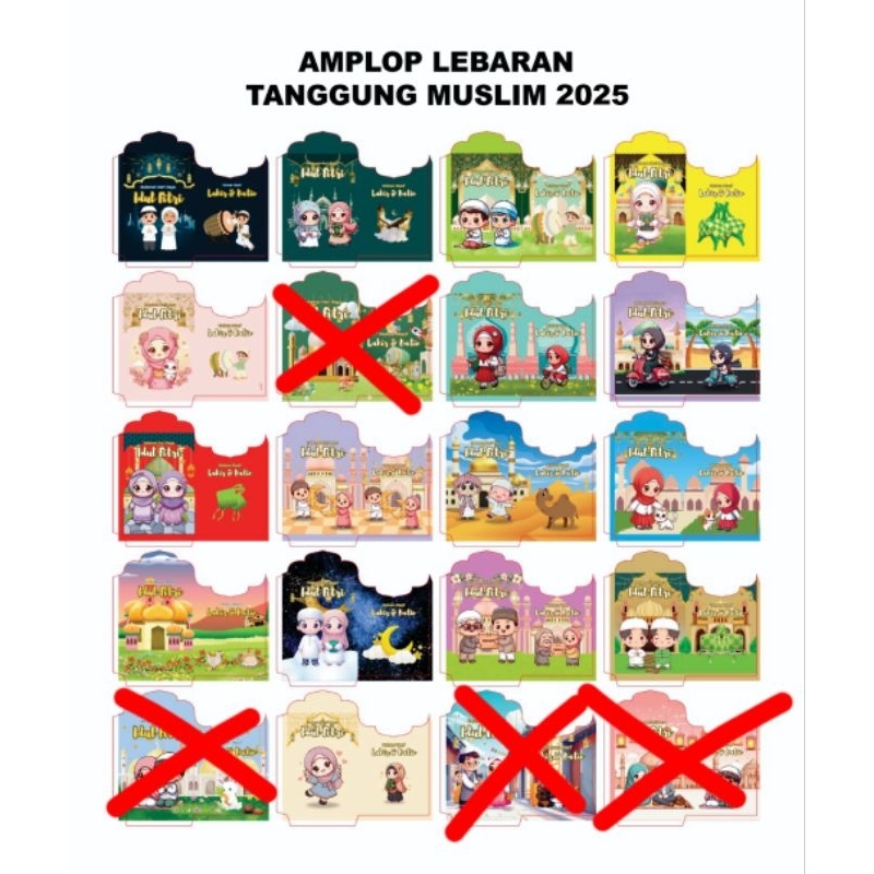 

1000 Lembar Amplop Muslim Medium Free Plastik Opp