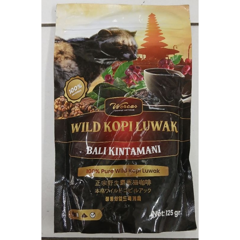 

Kopi Bali Kintamani WORCAS Pure Wild Kopi Luwak 125g - HM.
