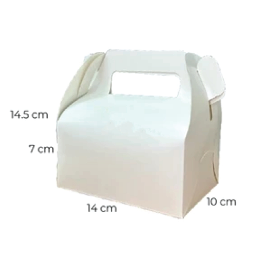 

GABLE BOX HAMPERS LEBARAN HARI RAYA SOUVENIR GIFT PACK PAPER UKURAN 14X10X14,5 IVORY 300GSM NON LAMINASI FOOD GRADE TYPE:YC-024ST