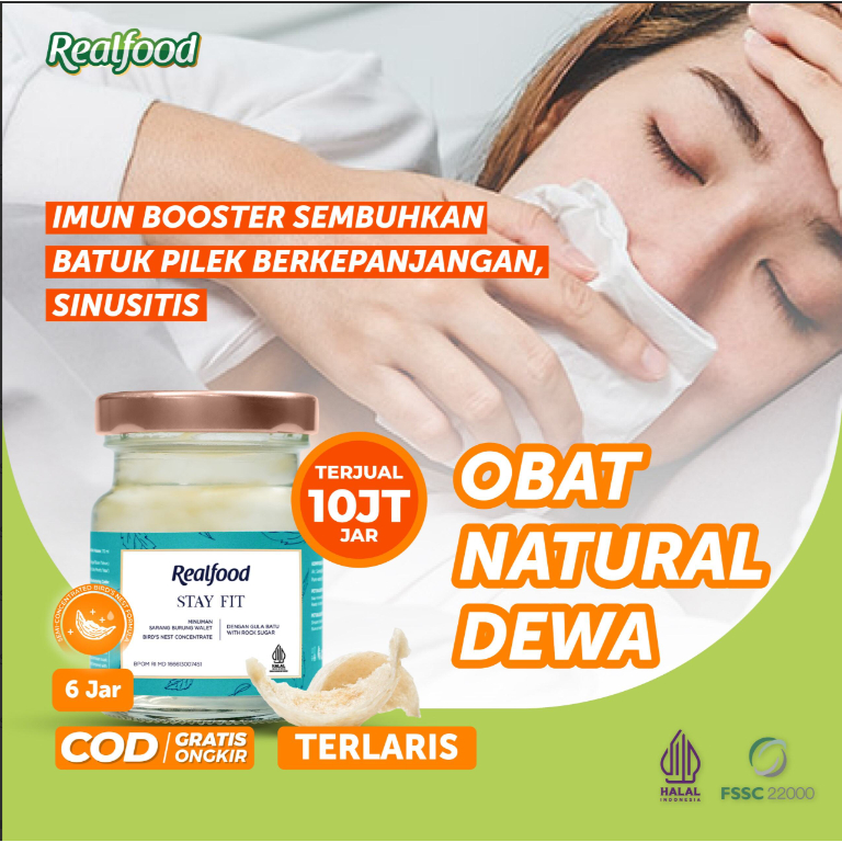 Realfood  Trial Stay Fit Vitamin Anak | Sarang Burung Walet | Imun Booster | Vitamin BPOM