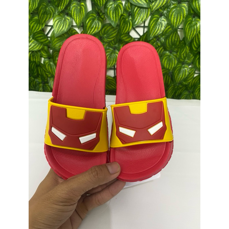 PORTO sandal selop anak laki-laki, karakter ironman