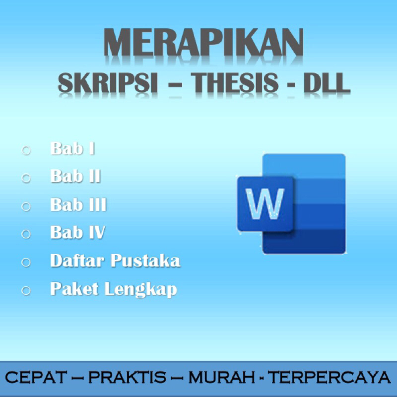 MERAPIKAN SKRIPSI/THESIS | BAB 1 | BAB 2 | BAB 3 | BAB 4 | DAFTAR PUSTAKA | DAN LAIN-LAIN