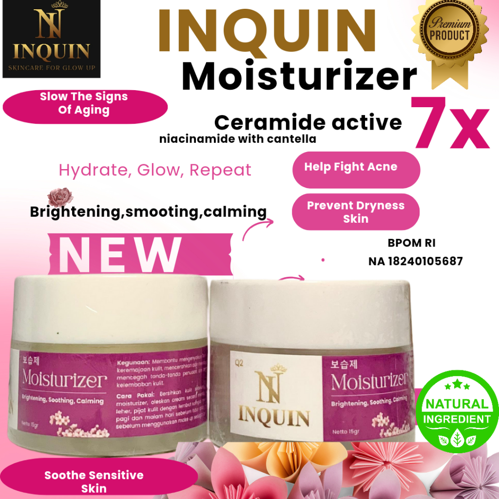 Moisturizer INQUIN memperbaiki skin barier