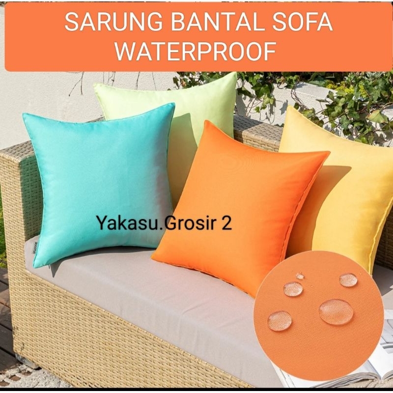 SARUNG BANTAL SOFA WATERPROOF/SARUNG BANTAL SOFA OUTDOOR/SARUNG BANTAL SOFA ANTI AIR