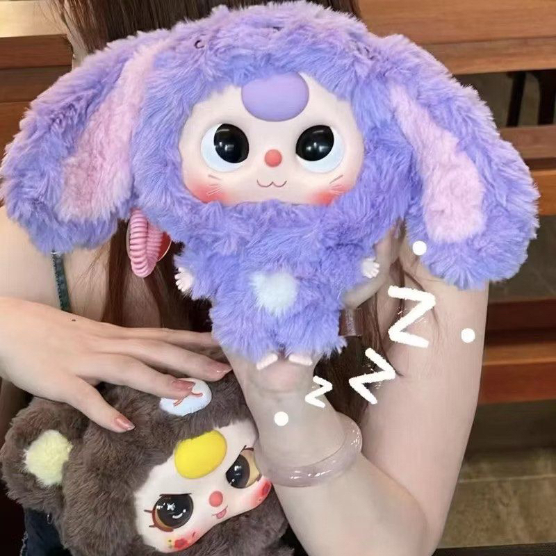 Baby Three Big Head Baby Zipper Bag Vinyl Face