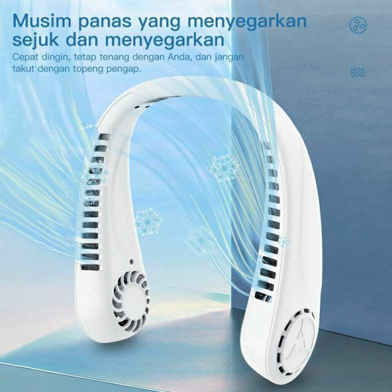 Kipas Angin Gantung Leher Portable USB/Kipas angin mini korea/ Mini Fan Neck Elektrik