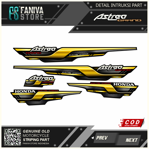 STRIPING ASTREA GRAND BULUS KLASIK / STRIPING ASTREA BULUS TERBARU / VARIASI ASTREA BULUS TERBARU