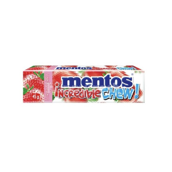 

Mentos incredible chew strawberry 45 gram