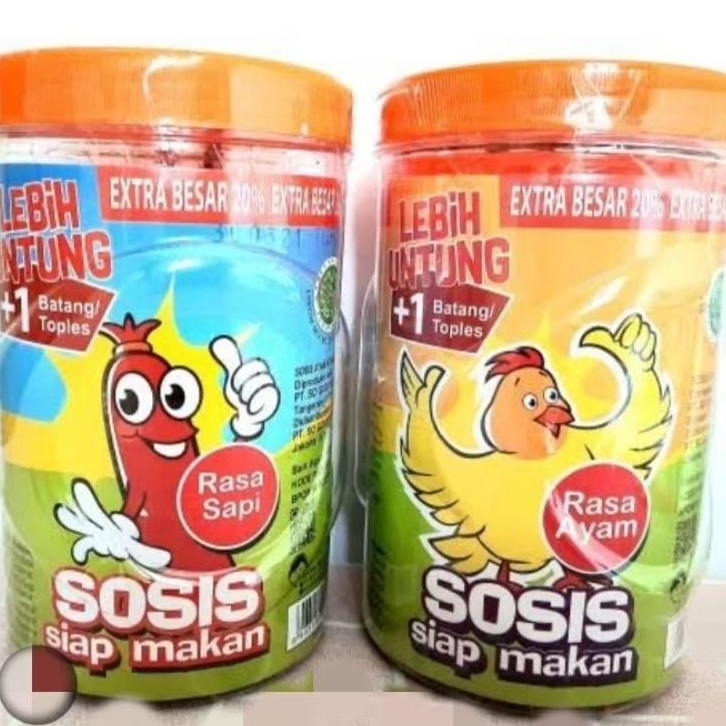 

sosis so nice siap makan gratis toples + isi 25 pcs