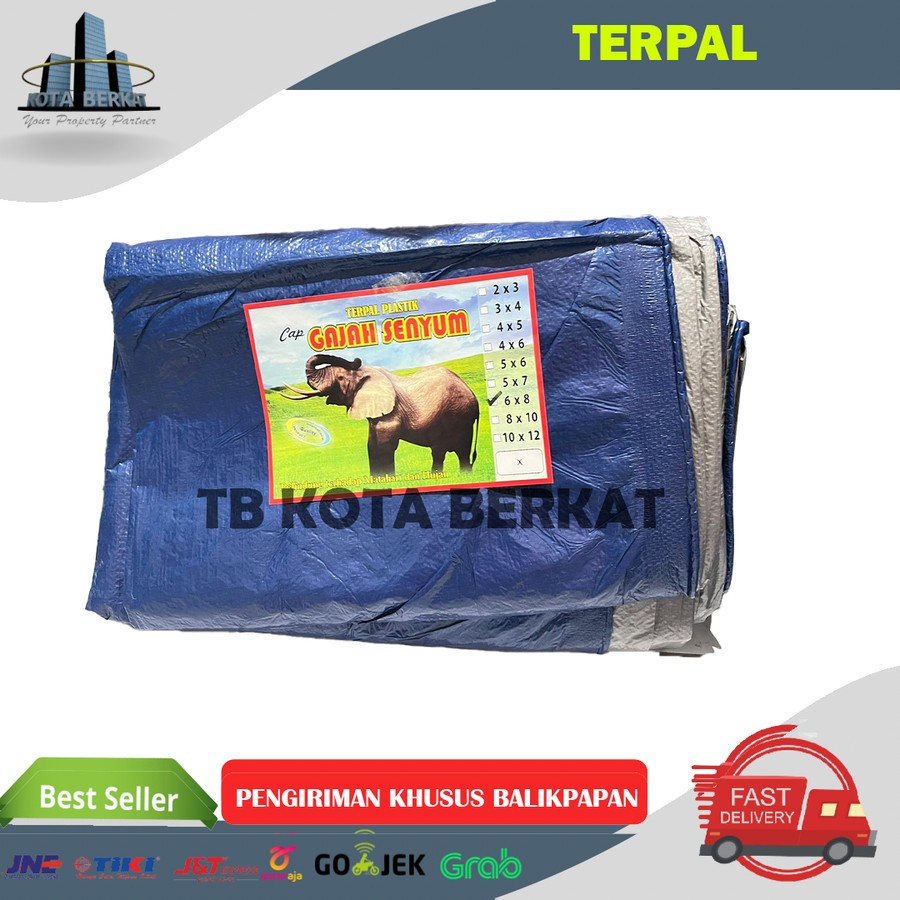 TERPAL PLASTIK UKURAN 8 x 12 M