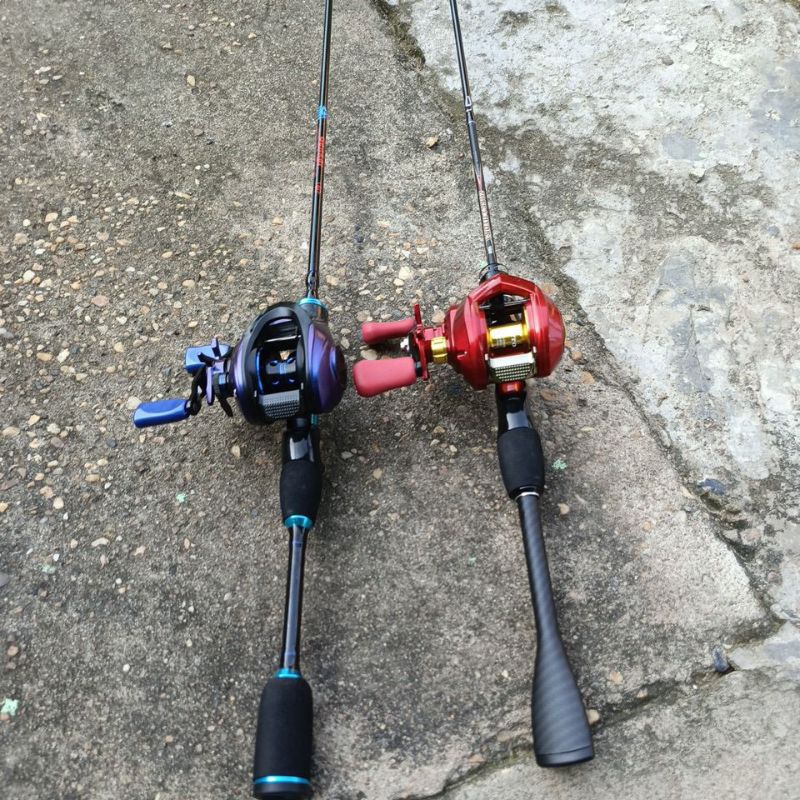 satu set pancing zorro carbon solid& Reel BC drag cliker
