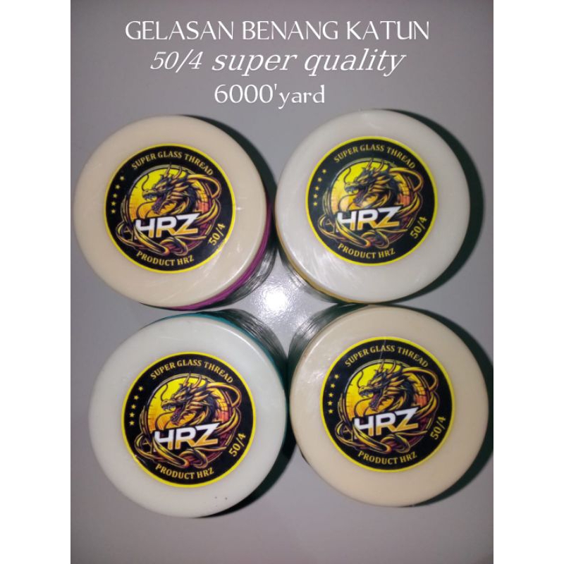 GELASAN  KATUN 50/4 6000 yard super silicone Crystal tekstur halusinasi berasa