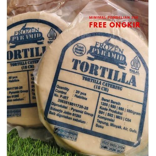 

Tortilla Pyramid Ori Ukuran 18 cm isi 20 Lembar