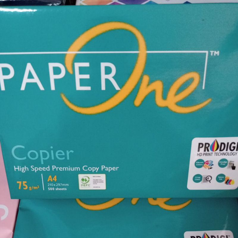 

Kertas Paper One A4 75gr 210x297mm 1Rim (500sheets) kertas HVS kertas Fotocopy