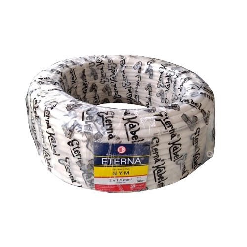 KABEL ETERNA NYM 2X1.5MM PER ROL 50 M KABEL ROL