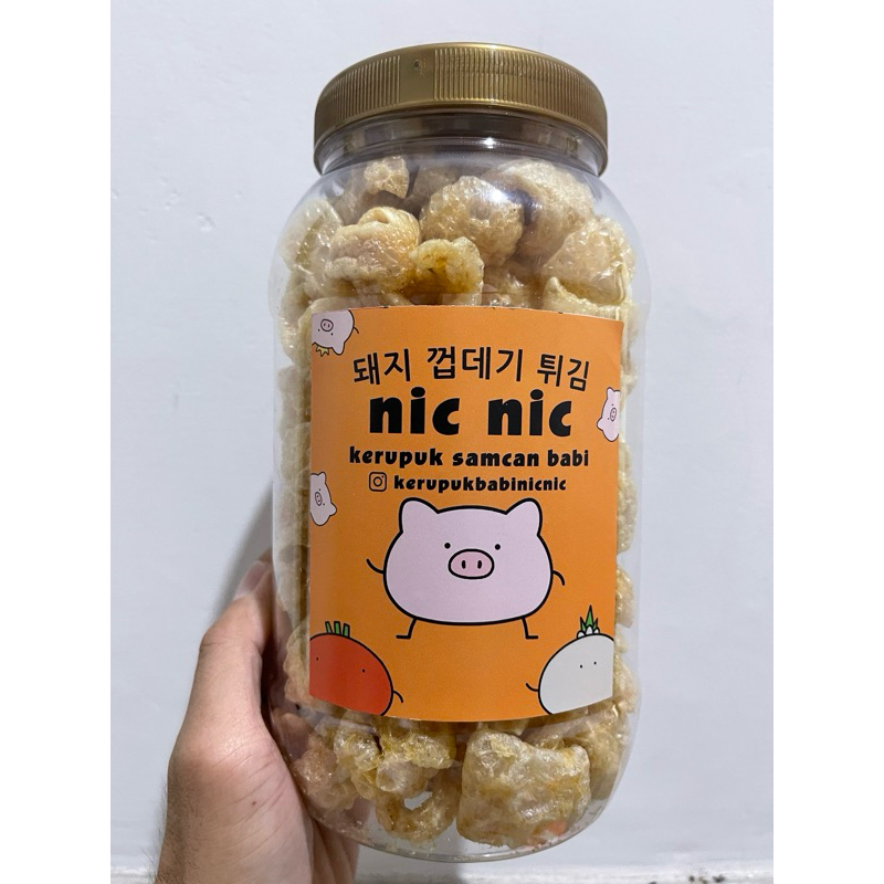 

kerupuk babi samchan nic nic ( non halal ) 2 liter