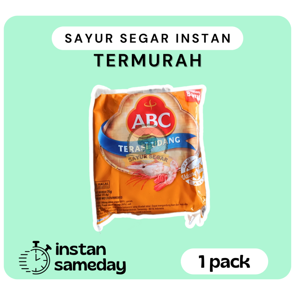 

ABC Terasi Udang 1pack [isi 20] - Sayursegarinstan