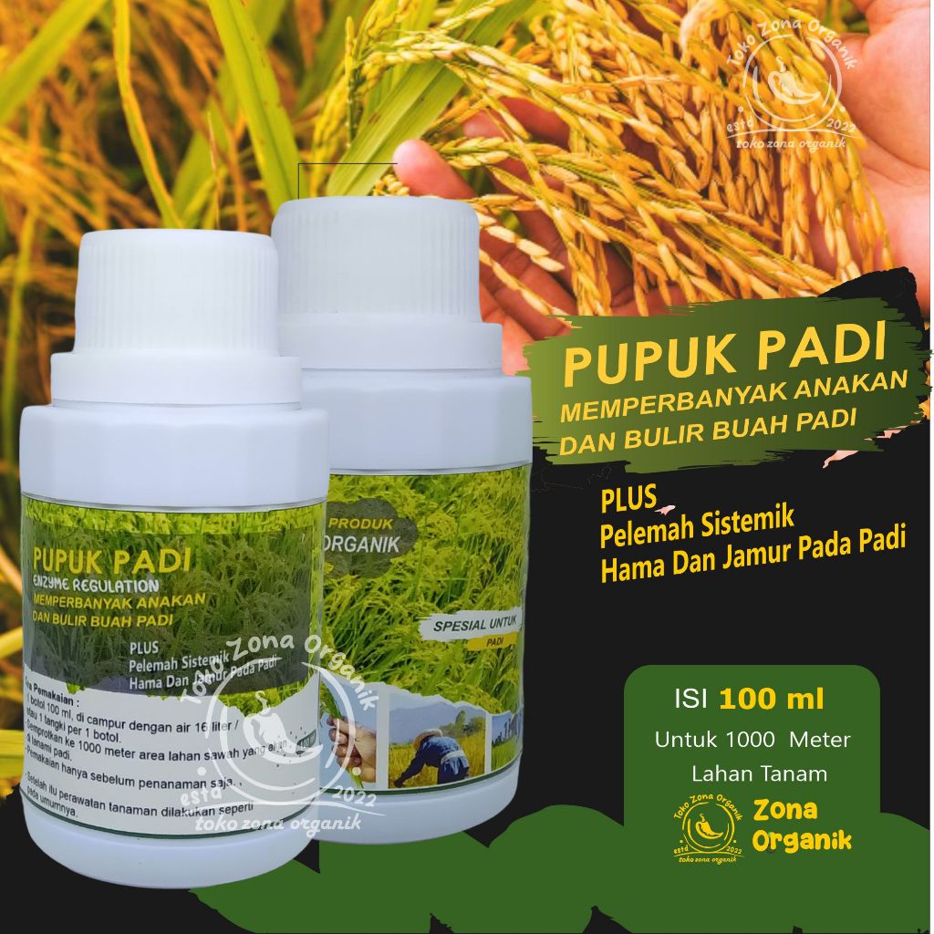 Pupuk Organik Cair Padi Pupuk Padi Pengendali Hama Murni Pupuk Penambah Bobot Padi Atasi Bulir Padi 