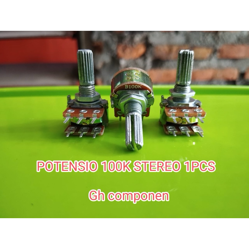 Potensio 100K Stereo RRT 20MM 1pcs