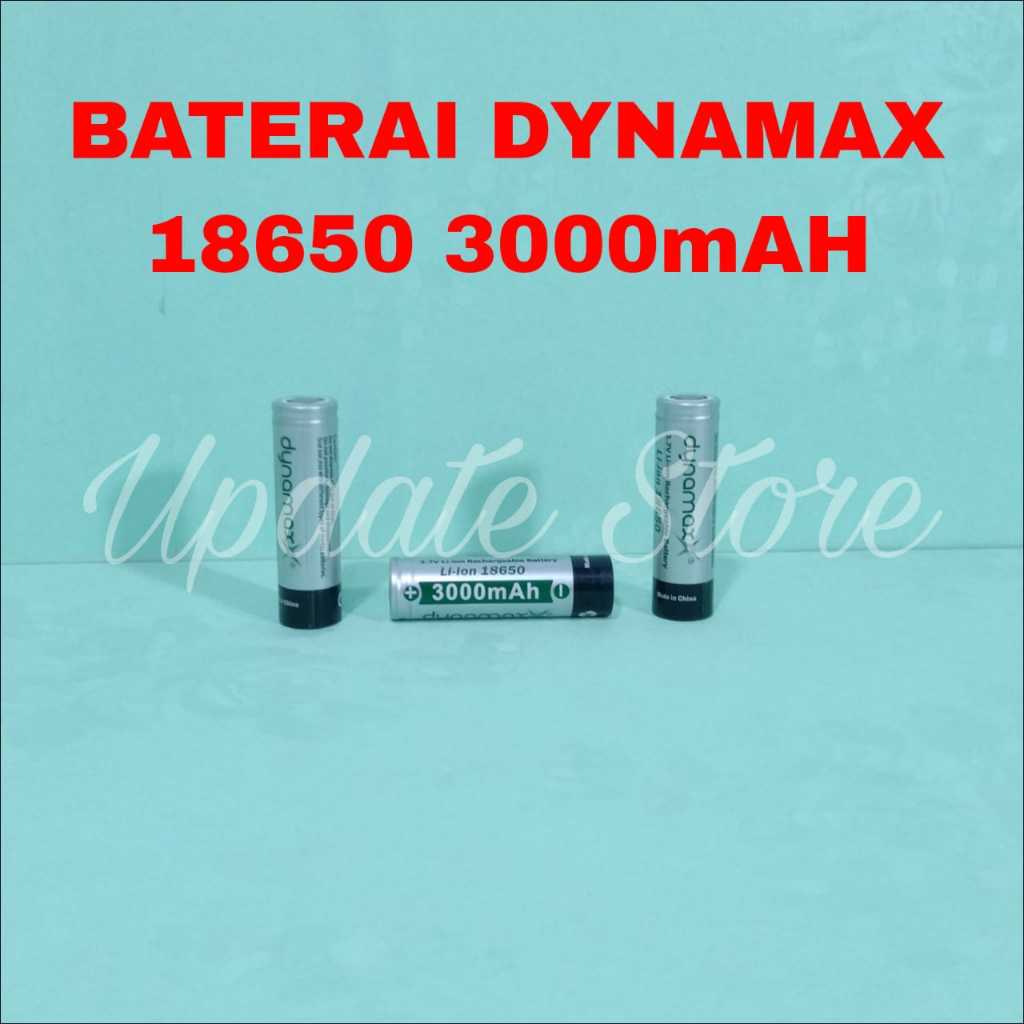 Baterai Dynamax 3,7V Li-ion 18650 3000mAh