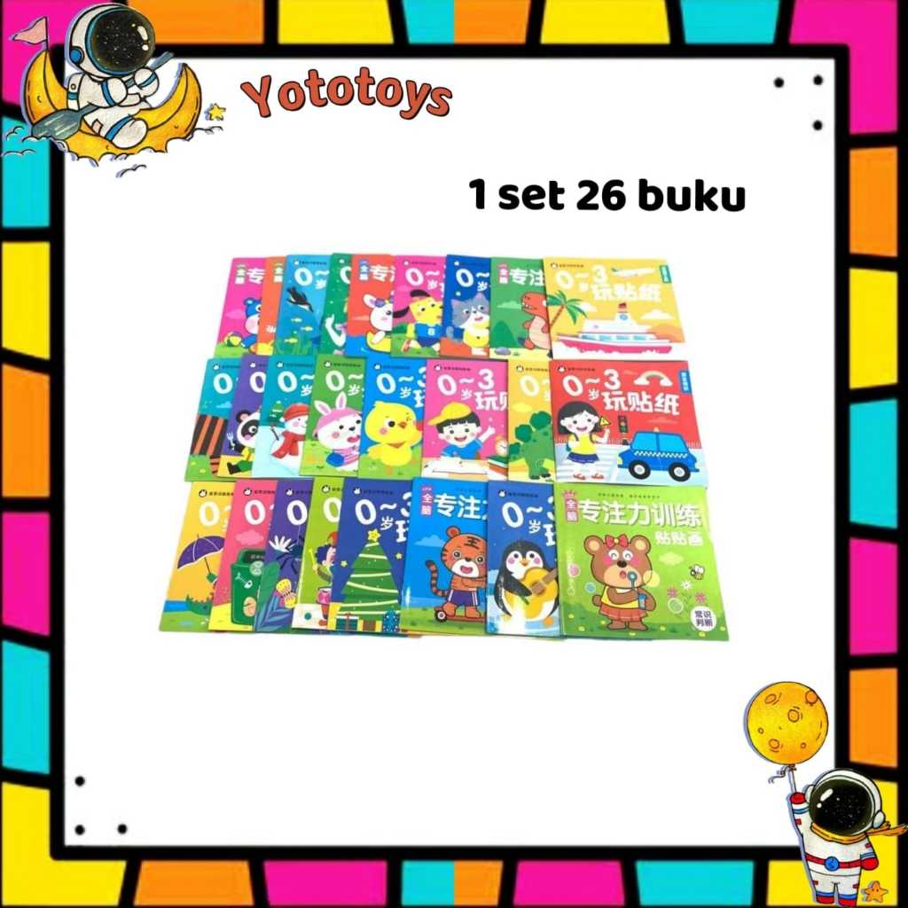 

Sticker book kecil SERI KE-11 | 1 set dapat 26 buku [ YOTOTOYS ]