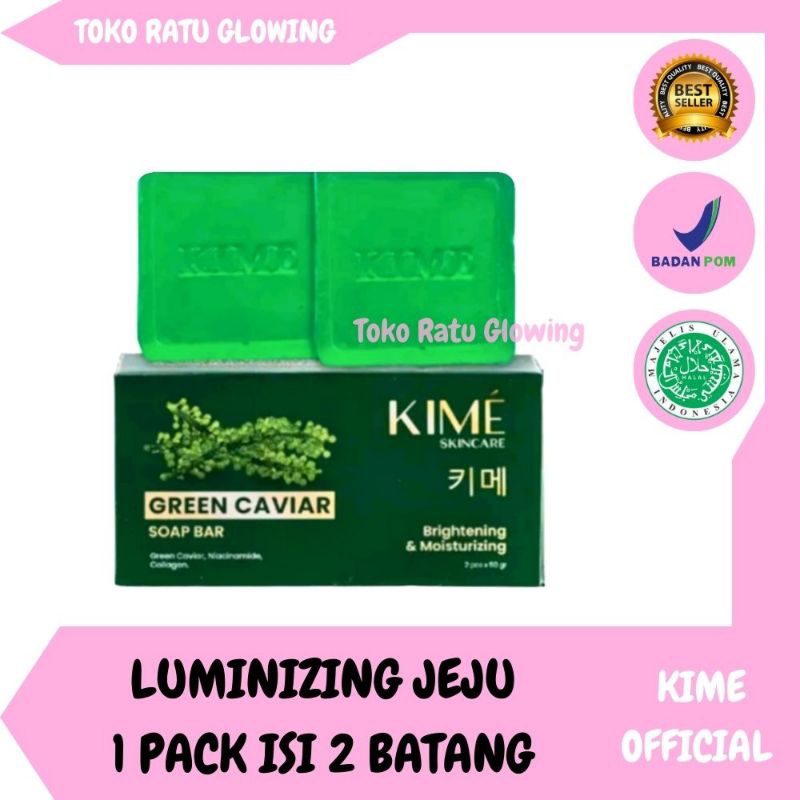 [TERLARIS] SABUN PEMUTIH WAJAH AMPUH GREEN CAVIAR KIME SKINCARE PEMUTIH WAJAH PEMUTIH BADAN PEMUTIH 