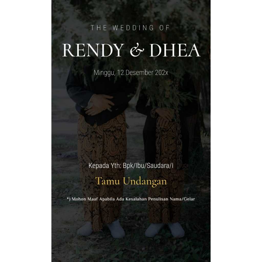 Undangan Digital Pernikahan Website Tema Jawa