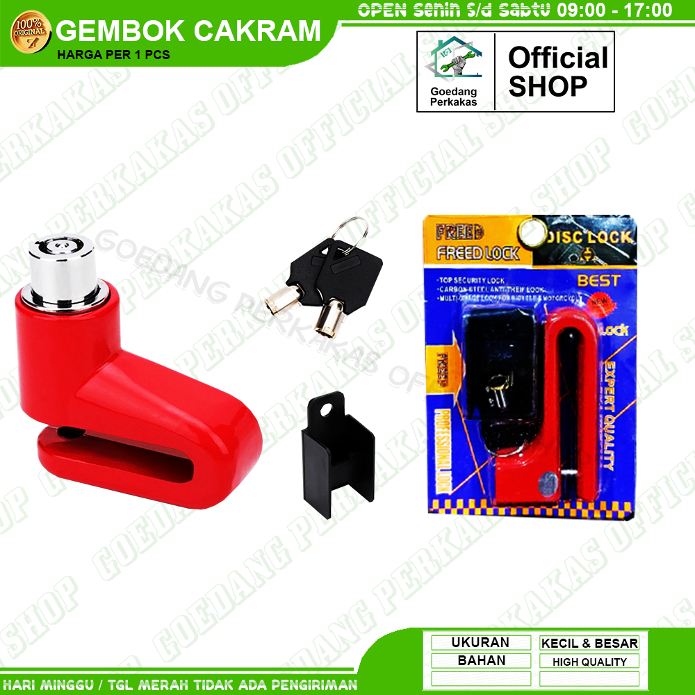 Gembok Cakram Disc Brake Besar Freed / Gembok Motor Anti Maling