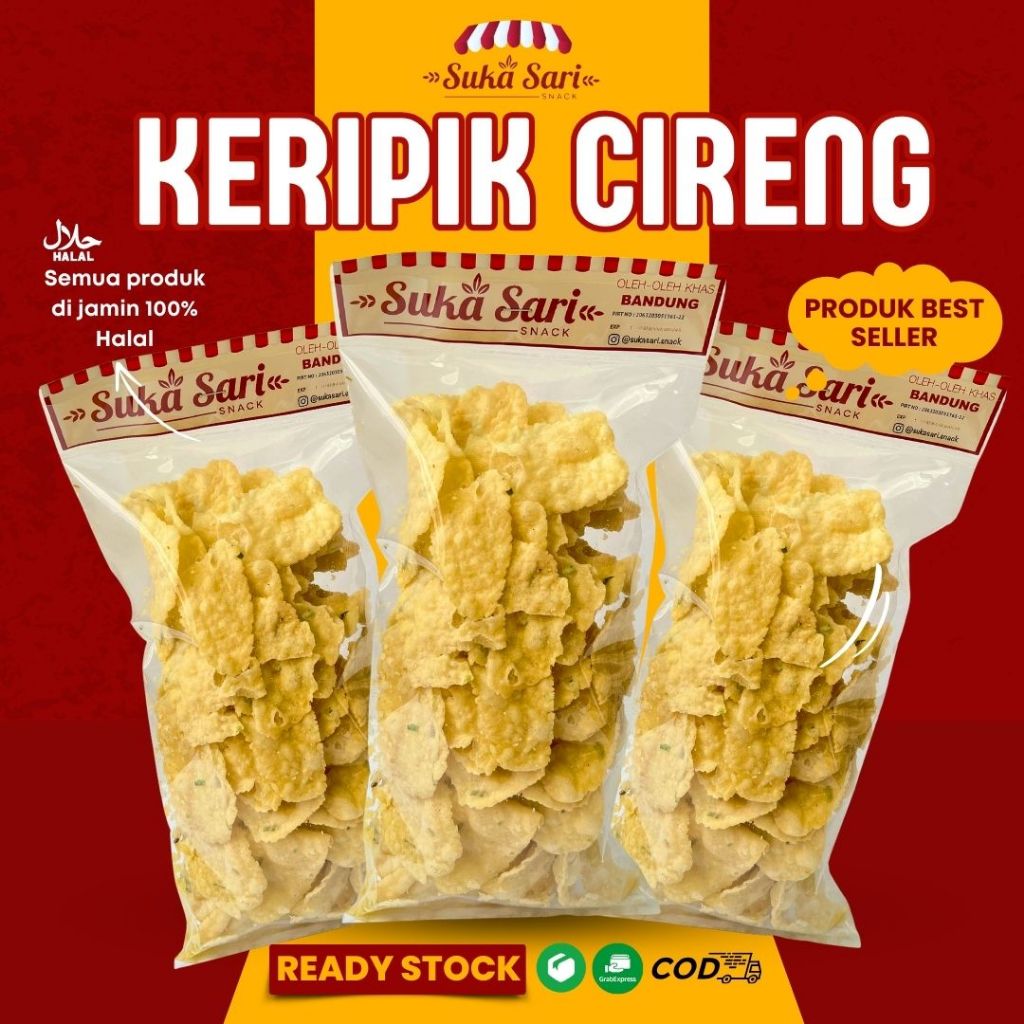 

Keripik Cireng Snack Cemilan Oleh-Oleh Bandung | Sukasari Snack