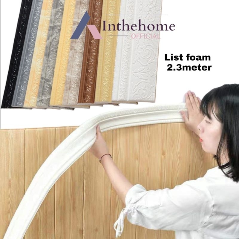 BORDER LIST FOAM UKURAN 230 CM X 8 CM X 6MM - GIPSUM FOAM