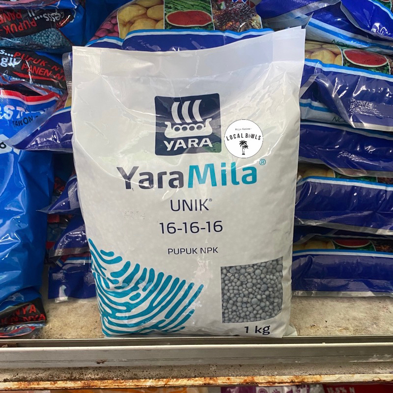 pupuk npk 161616 yaramila unik norwegia kemasan pabrik 1kg