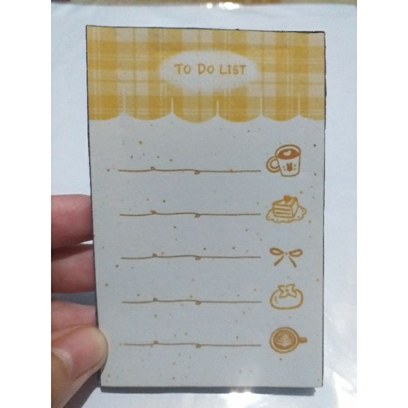 

Memo Pad To Do List Kuning 50 Lembar / Notepad Buku Kecil / Memo Saku Untuk Kantor Sekolah